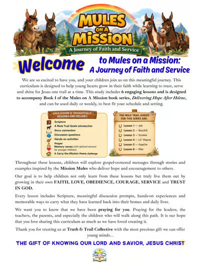 Mules on A Mission: A Journey of Faith and Service * Curriculum Leader Kit* Digital Download--Check out the special pricing for groups of all sizes!