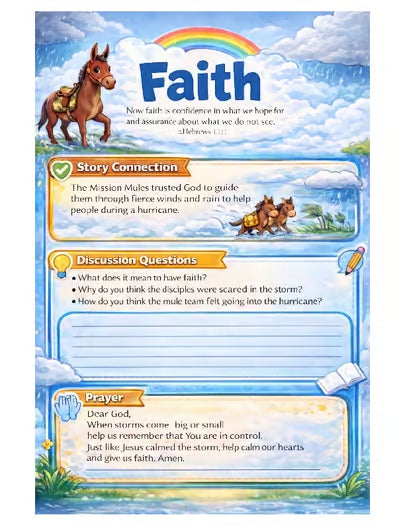 Mules on A Mission: A Journey of Faith and Service * Student Workbook* Digital Download